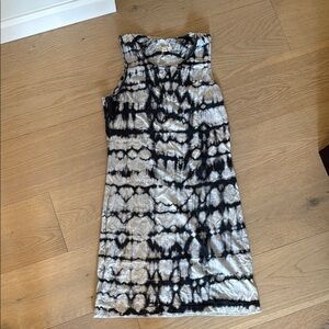 Current Elliot Cotton Tie-Dye Midi Dress